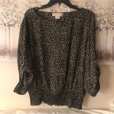 michael kors brown batwing top|macy's michael kors tops.